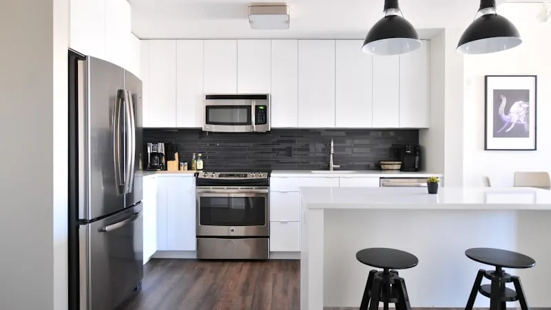 Modern refinished cabinetry